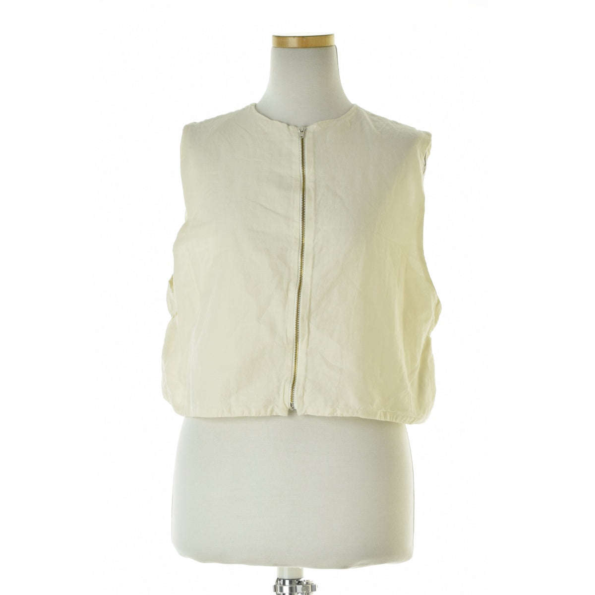 R&D.M.Co / OLDMAN'S TAILOR 7521 GARMENT DYE LAWN SHIRRING VEST