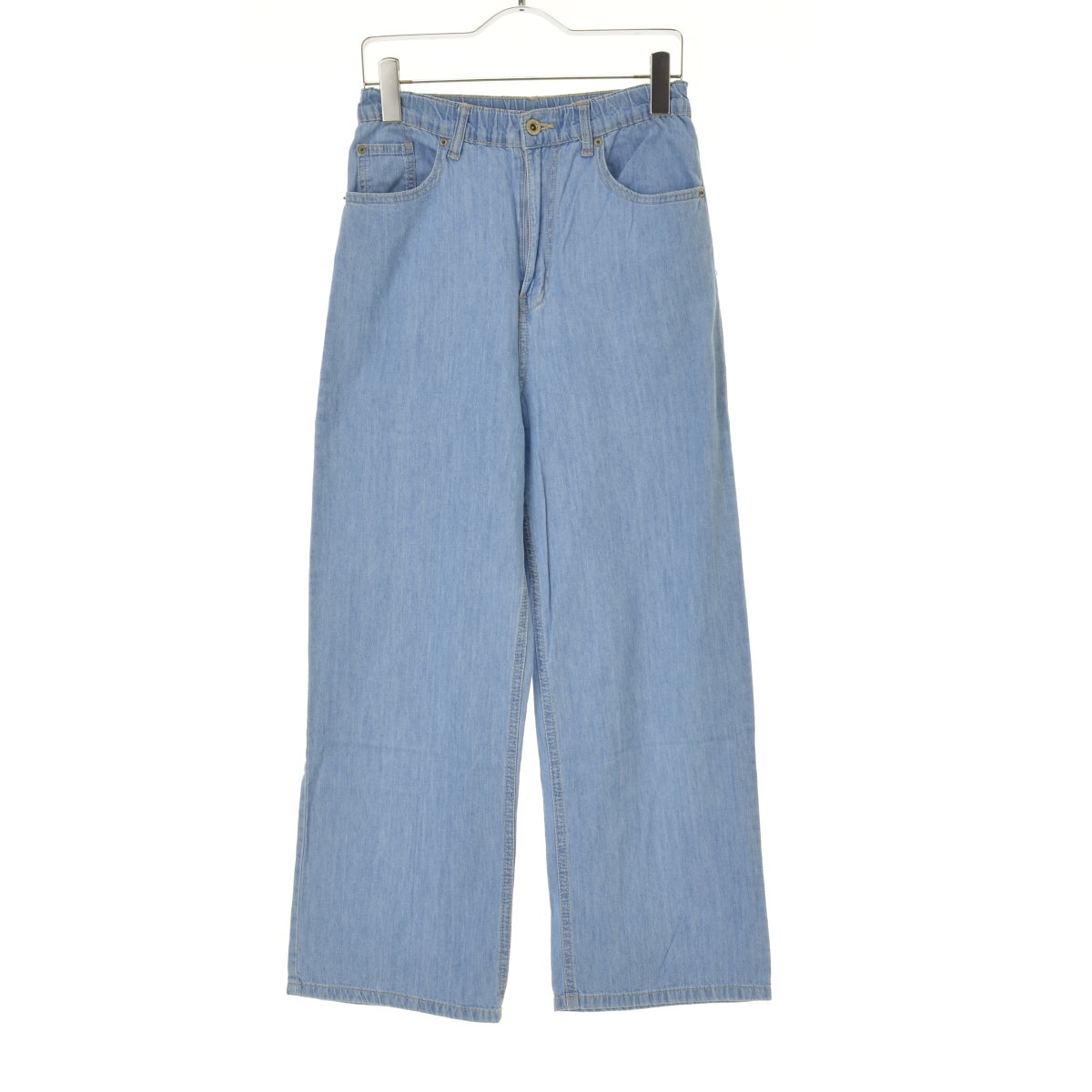 SM2 Samansa Mos2 blue 1406131 ECO DENIM ワイドパンツ