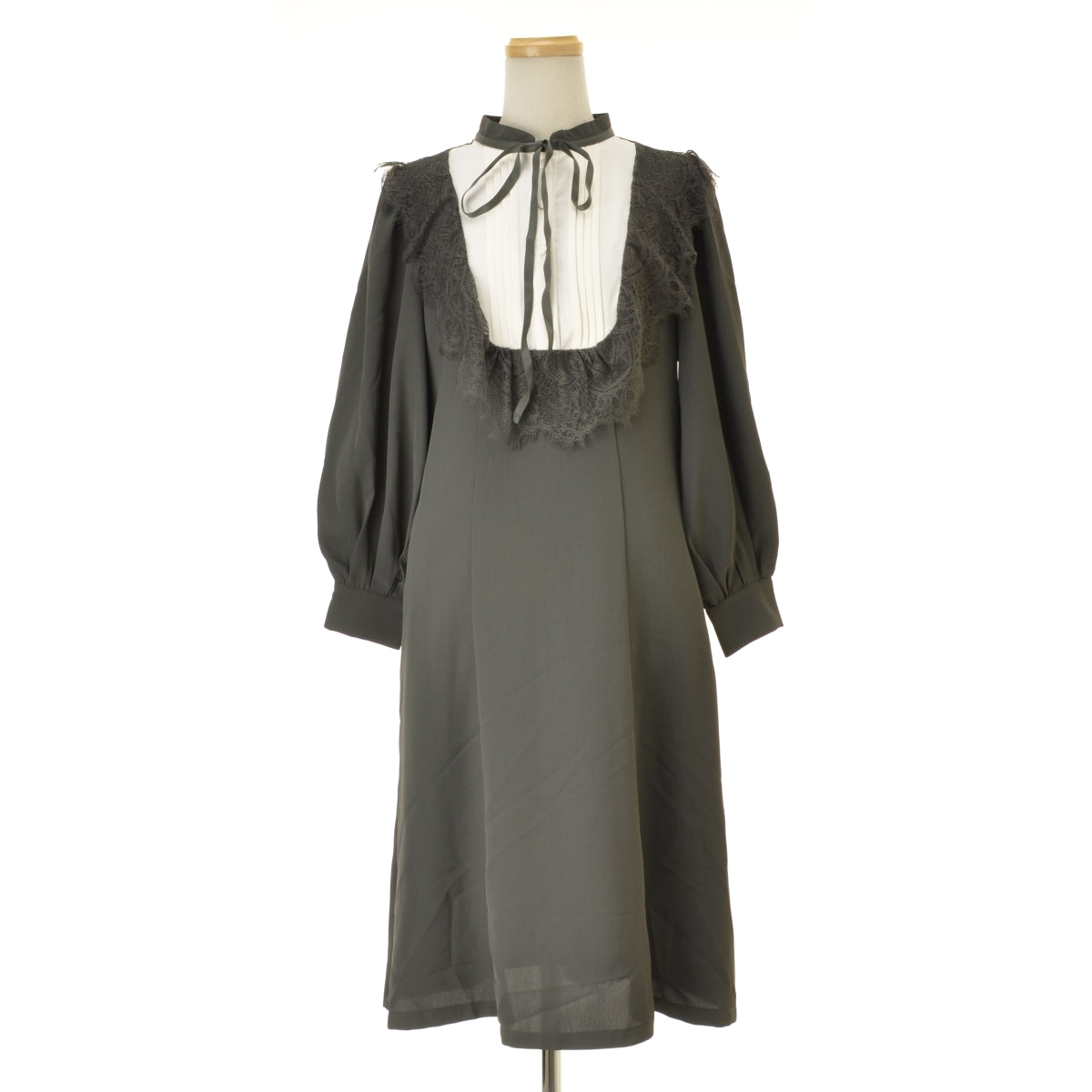 tocco closet 186-169731 fioles リボン付きレース装飾ヨーク切り替え