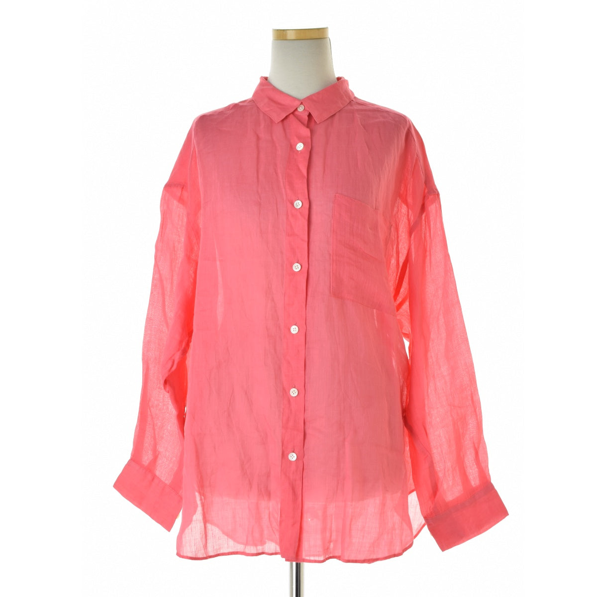 plage 25SS 25050922805020 PURE RAMIE SHEER シャツ