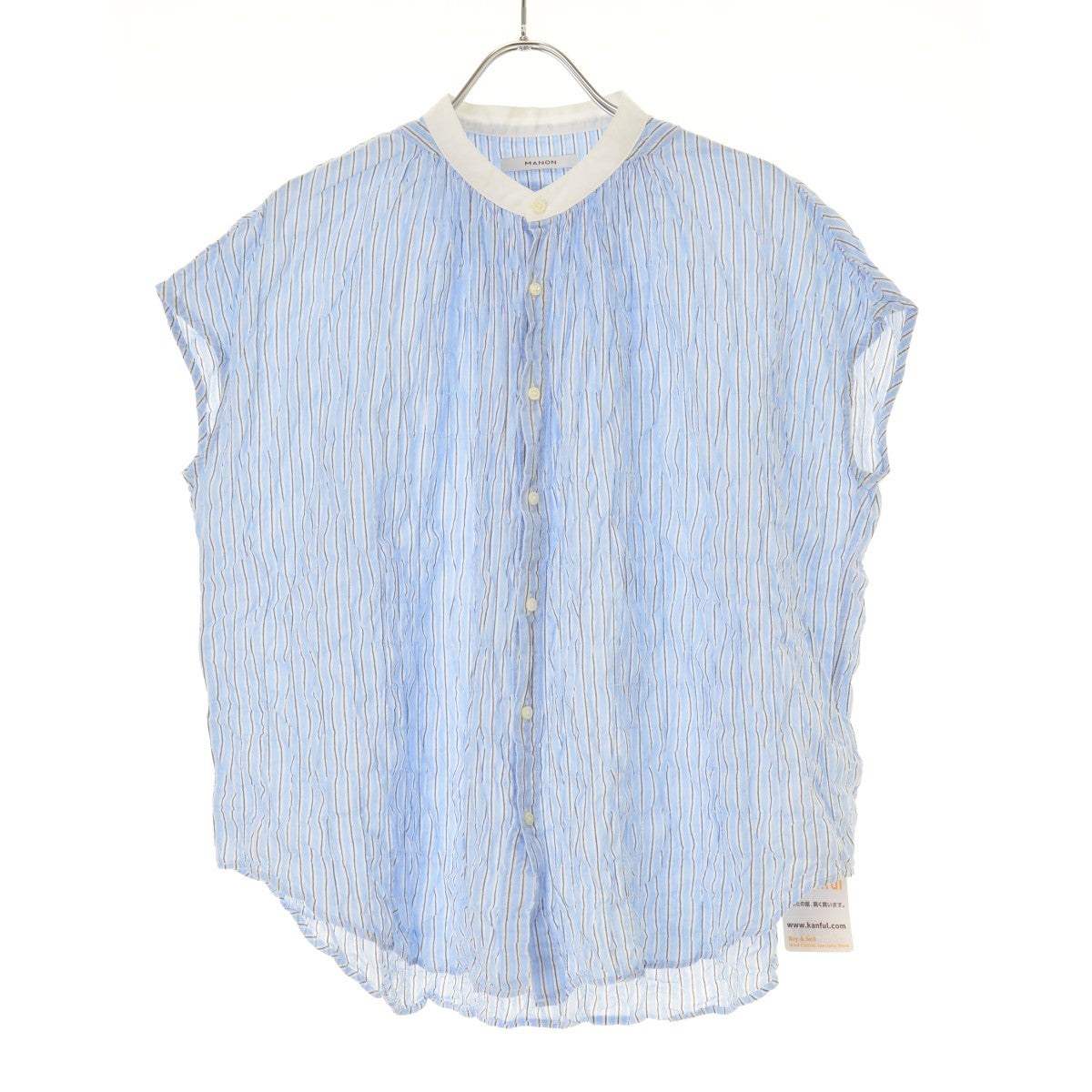 MANON FRENCH AMICAL SHT PATTERN フレンチスリーブ パターン アミカルシャツ