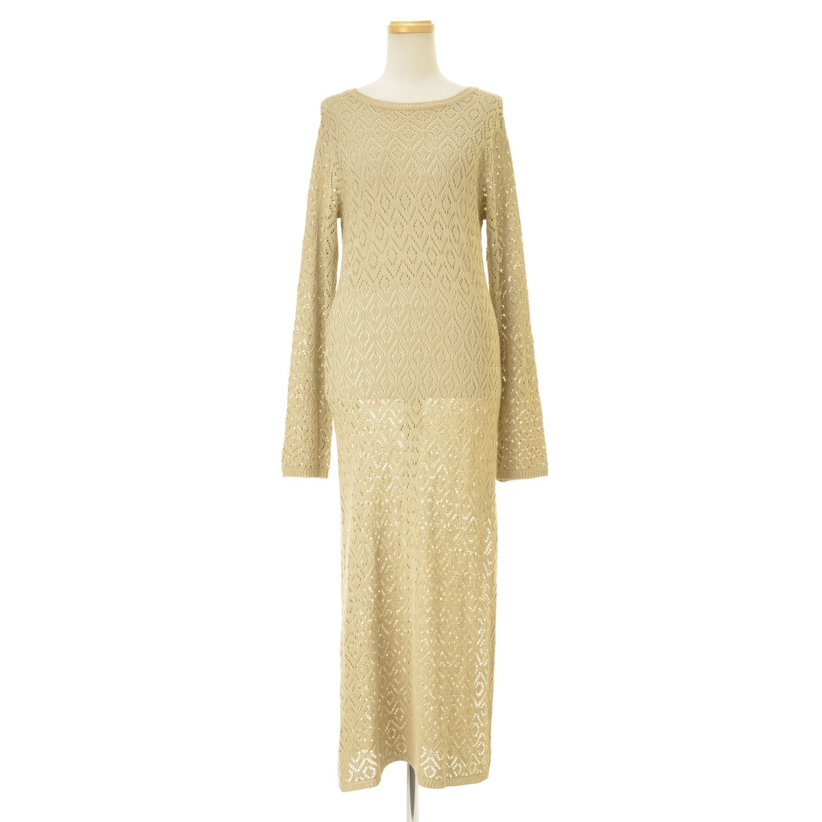 AZUL by moussy 23SS 250GST70-203C CROCHET SLIT LONG KNIT TOPSマキシ