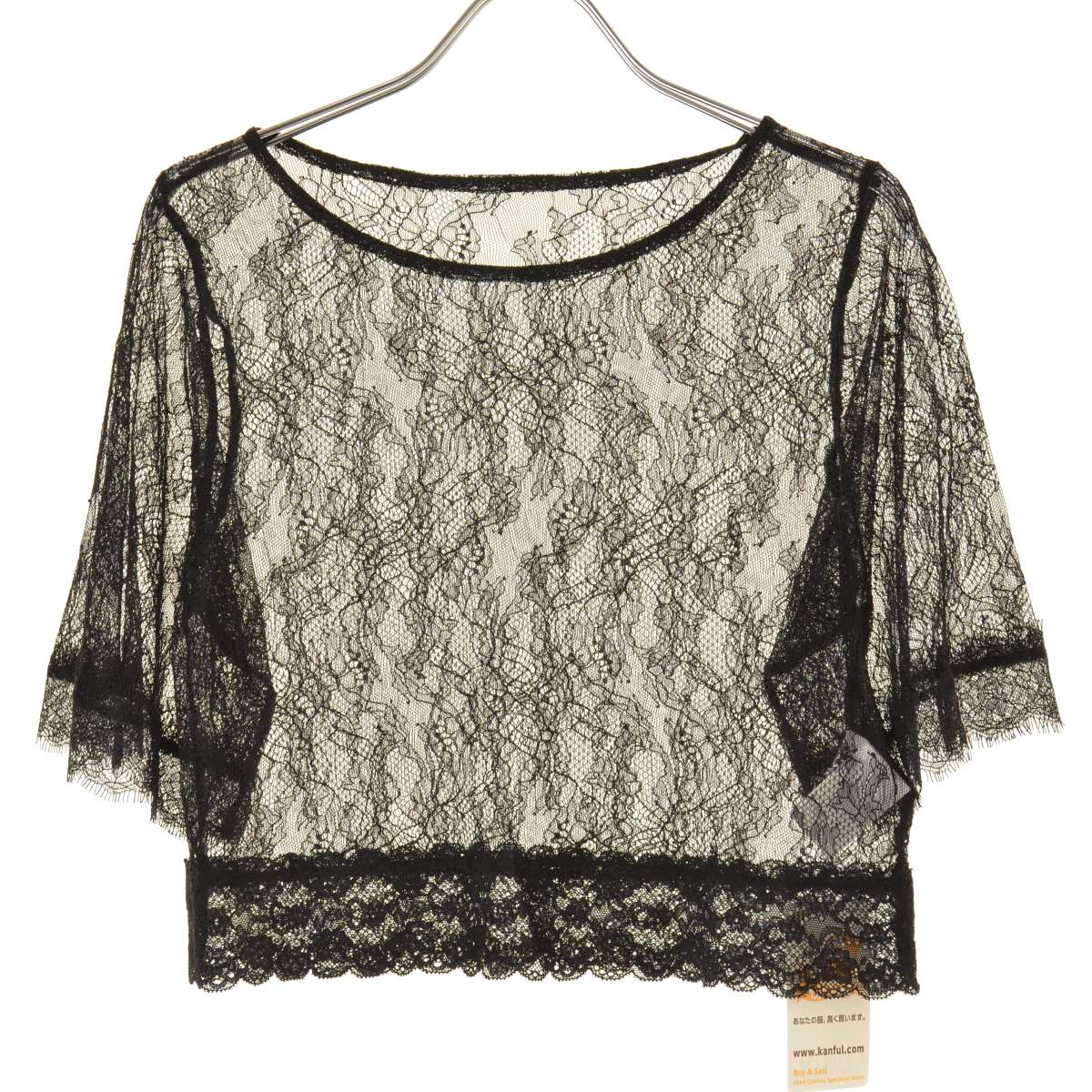 ANNA SUI NYC 14113140 ボタニカルモチーフレースクロップドトップス