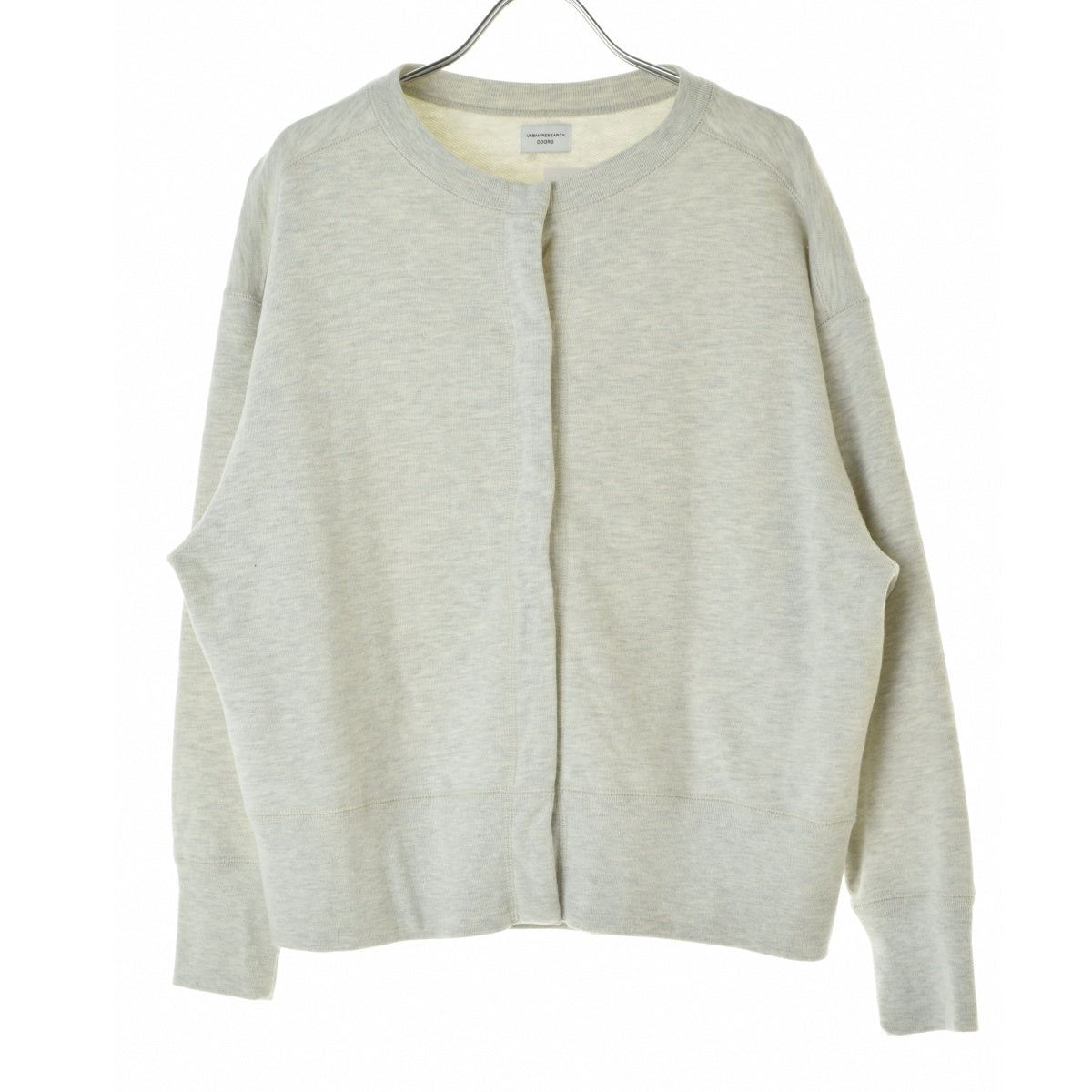 URBAN RESEARCH DOORS DR36-21E101 コットンスウェットラグランショートカーディガン