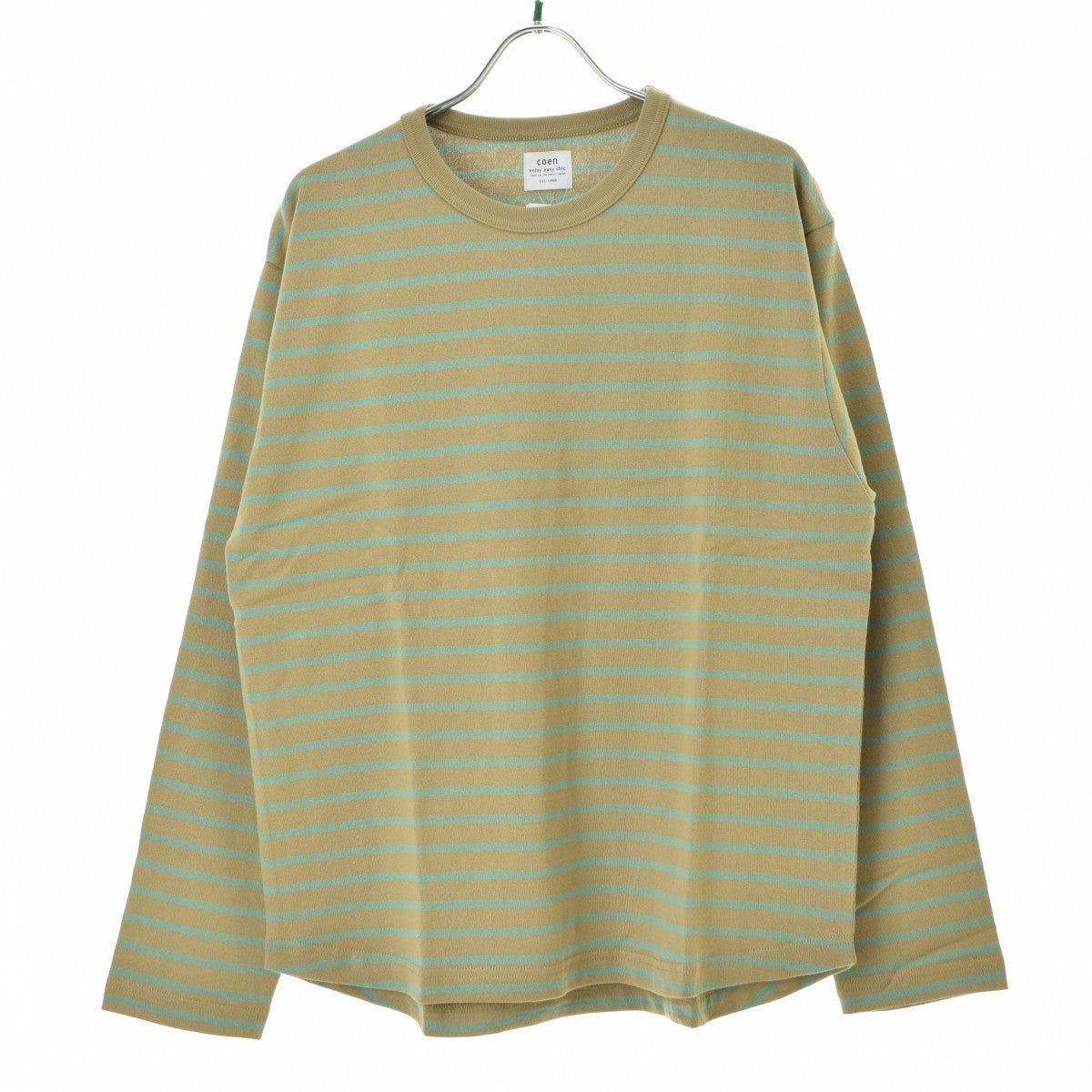 coen 7520-612-0143 天竺ボーダーロングスリーブTシャツ