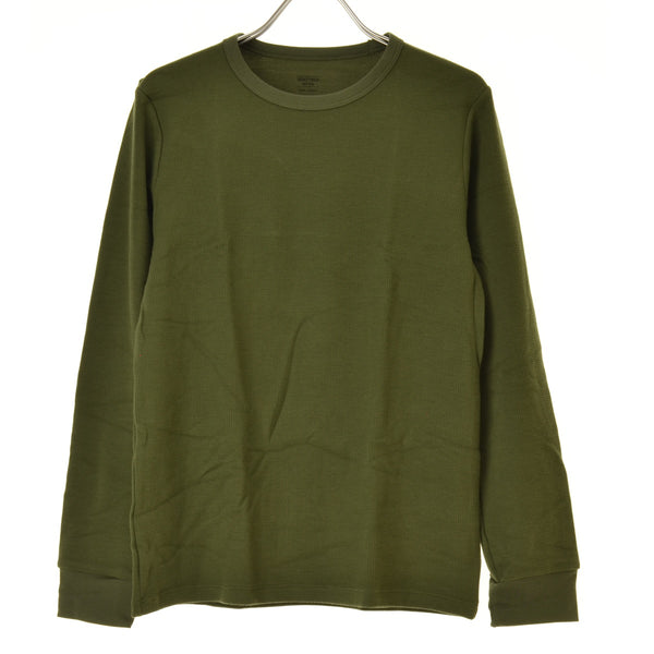 UNIQLO KIDS 極暖ヒートテックコットンワッフルクルーネックTシャツ