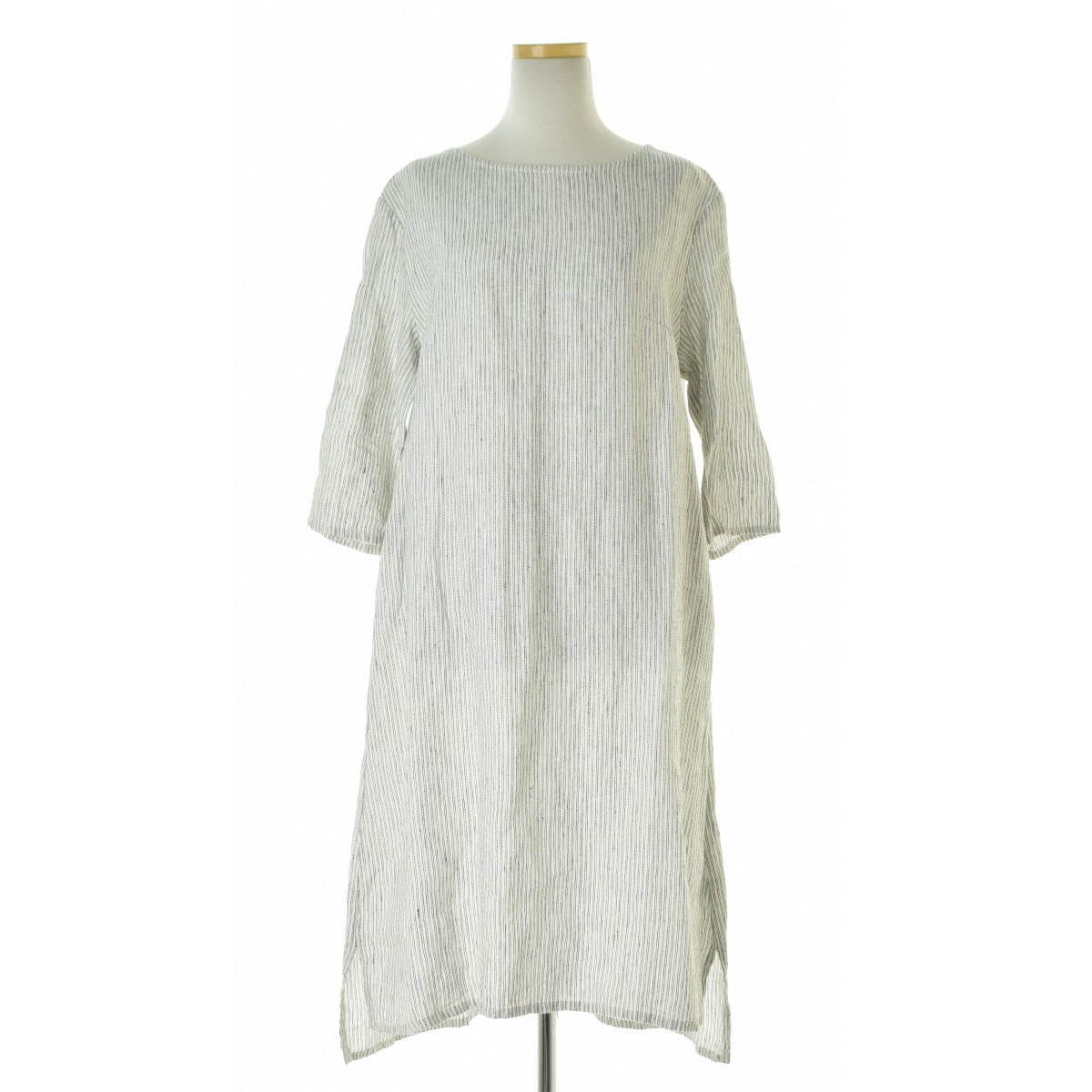 fog linen work リネンストライプワンピース