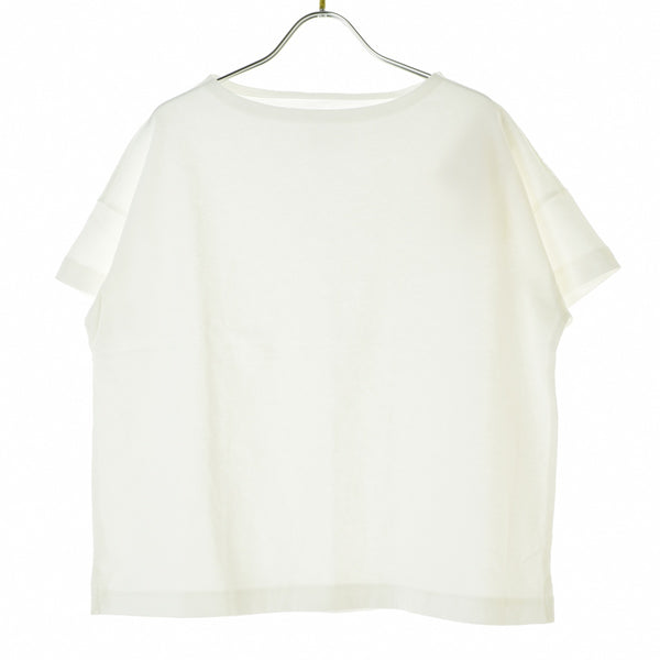 無印良品 太番手 天竺編み ボートネックワイドTシャツ