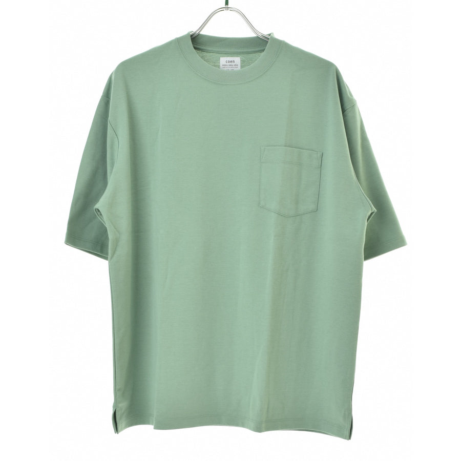 coen 75256090118 ポンチビックシルエットポケットTシャツ