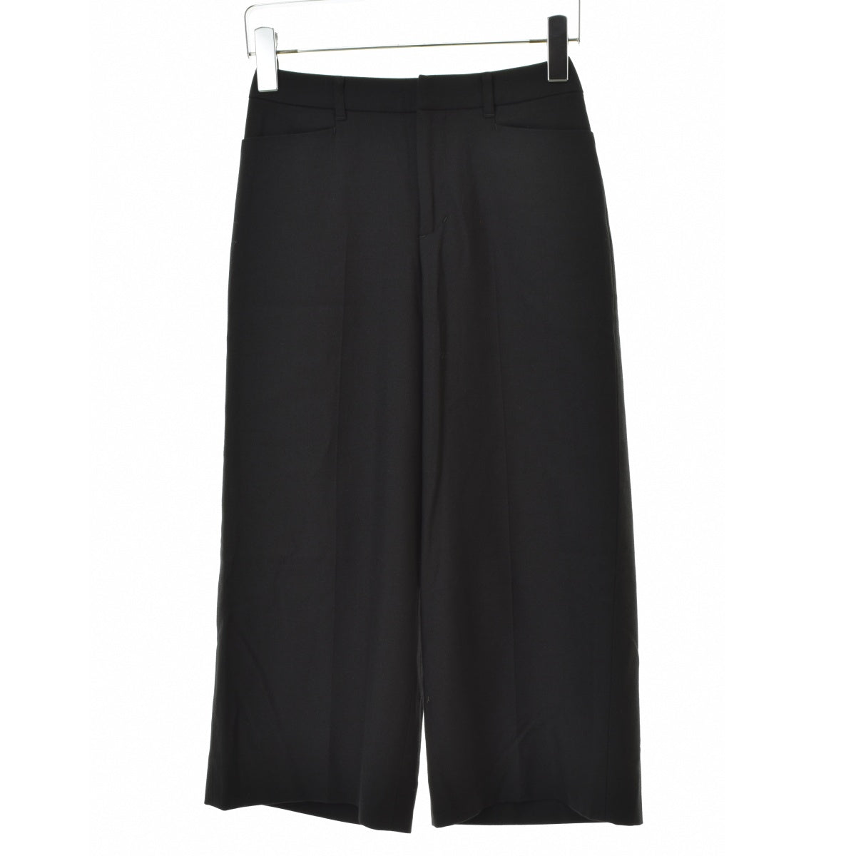 INDIVI 127-63605 ウール混クロップドワイドパンツ