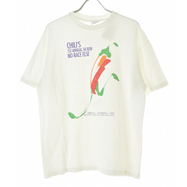 HANE'S 90s USA製 CHILI'S 1ST ANNUAL 5K RUN NO RACE ELSE
