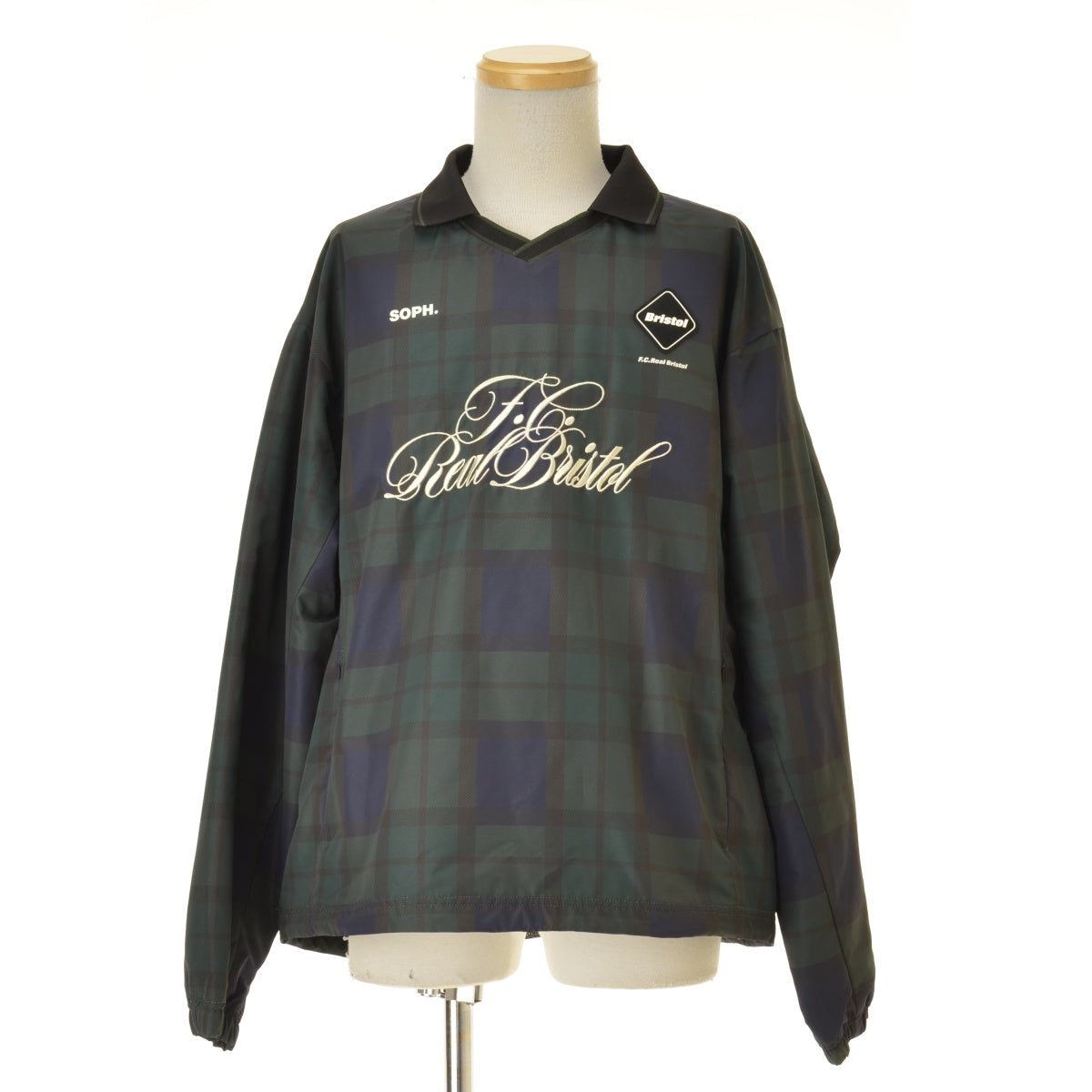 F.C.R.B. / F.C.Real Bristol 26SS FCRB-260029 PLAID PRACTICE POLO COLLAR PISTE