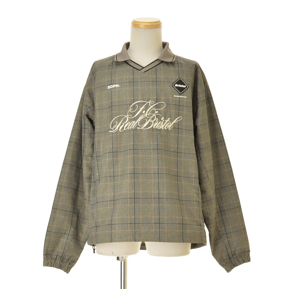 F.C.R.B. / F.C.Real Bristol 26SS FCRB-260029 PLAID PRACTICE POLO COLLAR PISTE