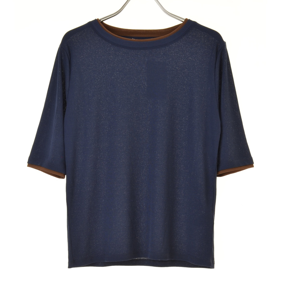 AMERICAN HOLIC 0H001633702 シアーリブ配色プルオーバー