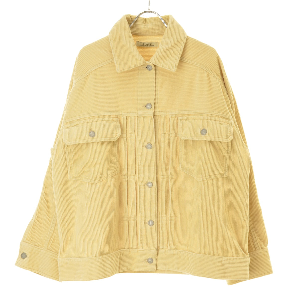 blanc basque BB34-506 太コーデュロイ×ボアブルゾン