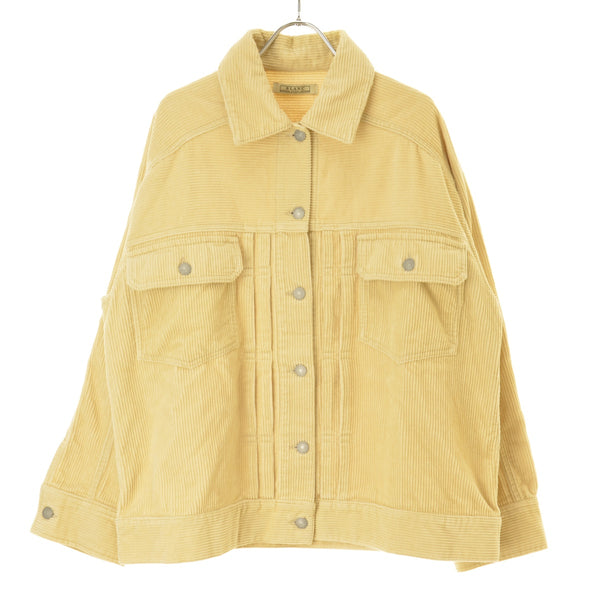 blanc basque BB34-506 太コーデュロイ×ボアブルゾン