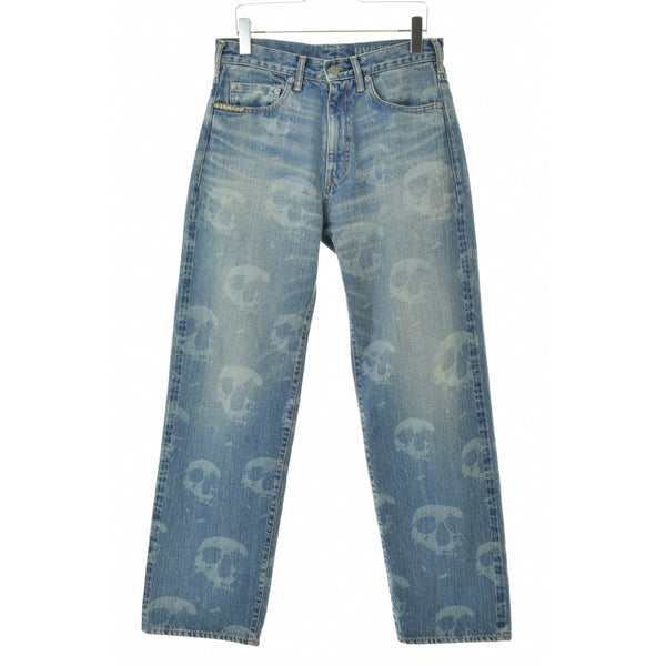 HYSTERIC GLAMOUR 26SS 02261AP10 SKULL FOG柄 ルーズストレート