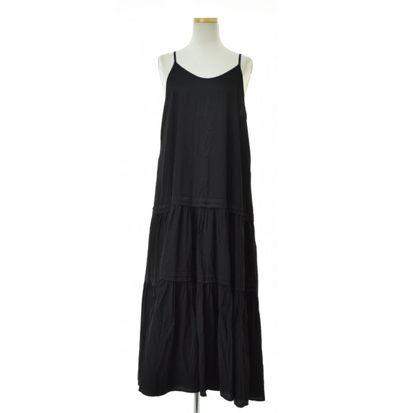 Loungedress GALLARDAGALANTE 25AW LDZ1061109A0002 サテンティアードキャミワンピースマキシ