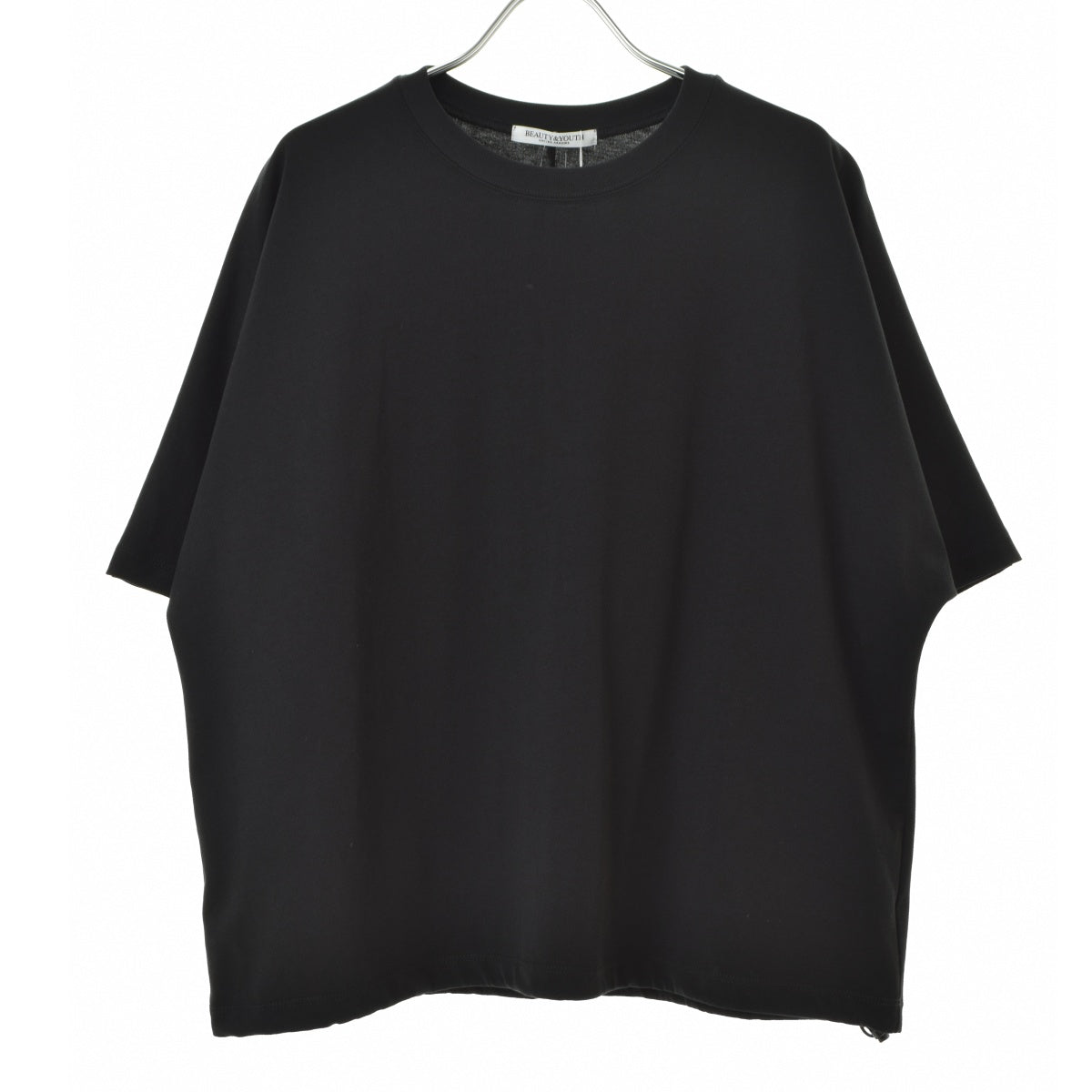 UNITED ARROWS BEAUTY & YOUTH 1612-1-000024 ヘム ドローストリング 5分袖 Tシャツ