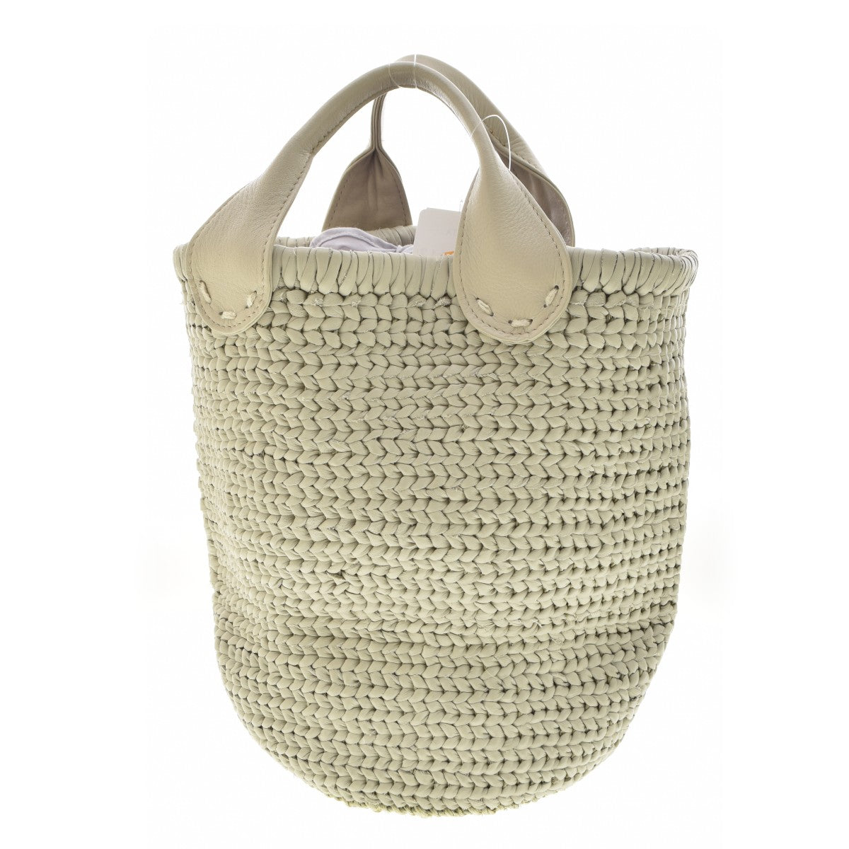 POMTATA AMICO BASKET TOTE レザー×アバカ