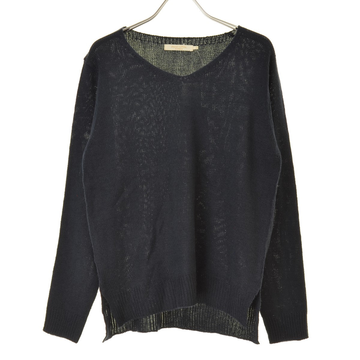 chocol raffine robe Vネックニットプルオーバー