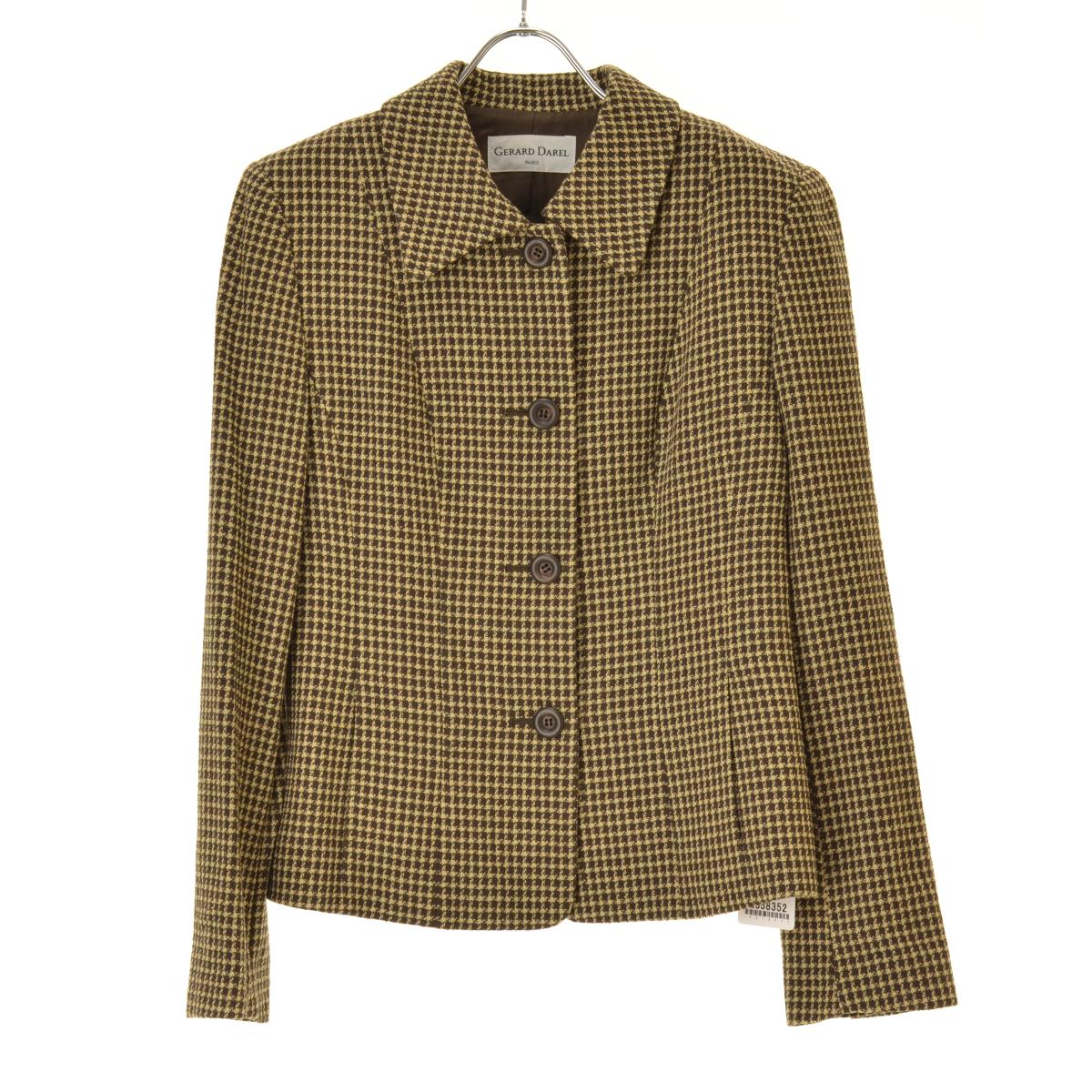GERARD DAREL チェックウールブレンド
