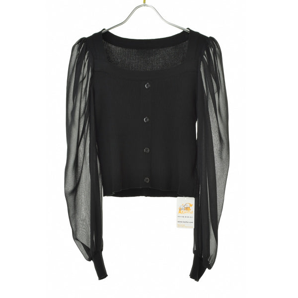 GRL at1723 シフォンスリーブ ニット トップス