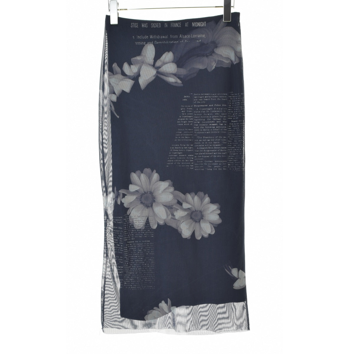 Desigual 24SS 24SWFK01 ニュースペーパー チュール ミディスカート ロング