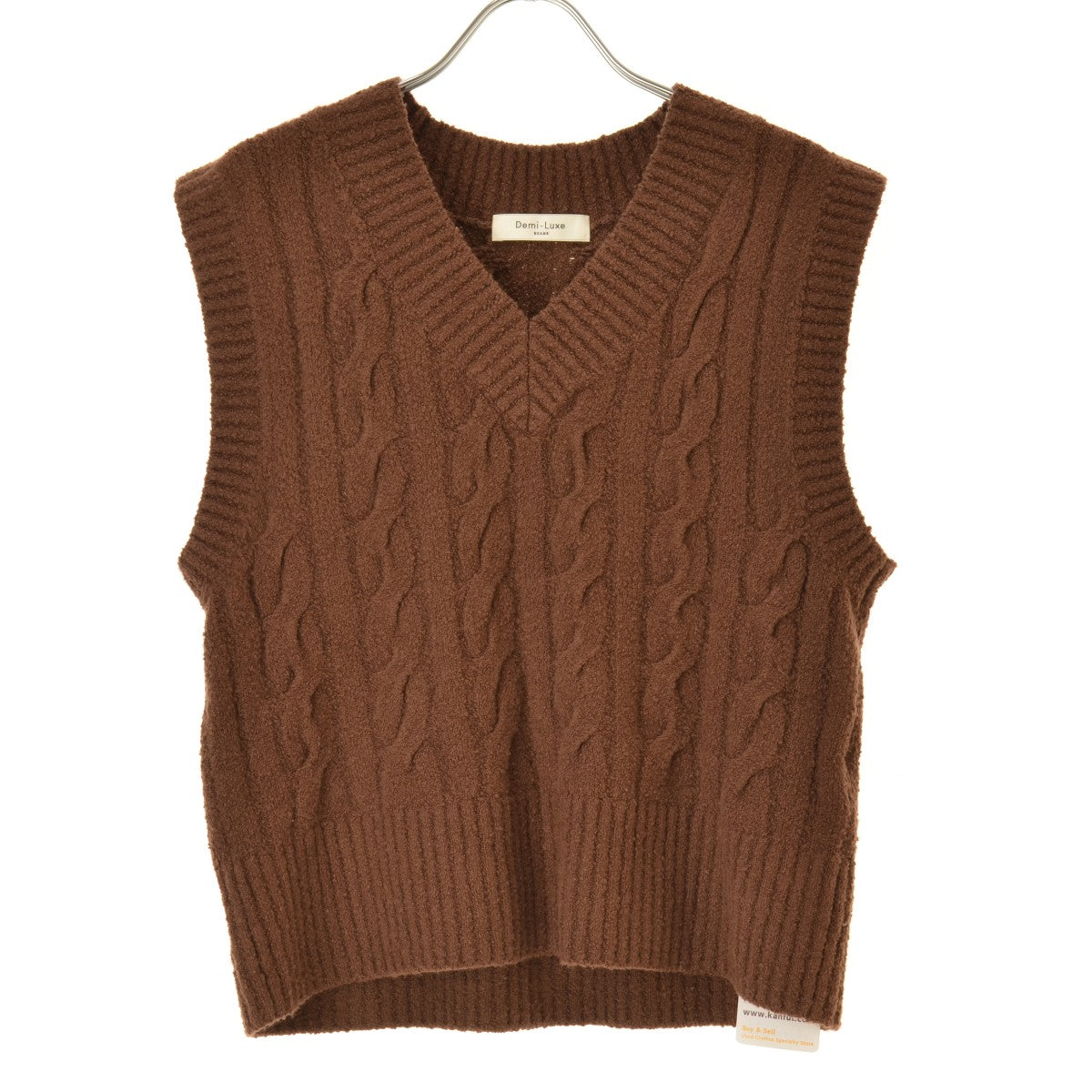 BEAMS Demi-Luxe 64-05-0405-887 ブークレー ケーブル編み ベスト