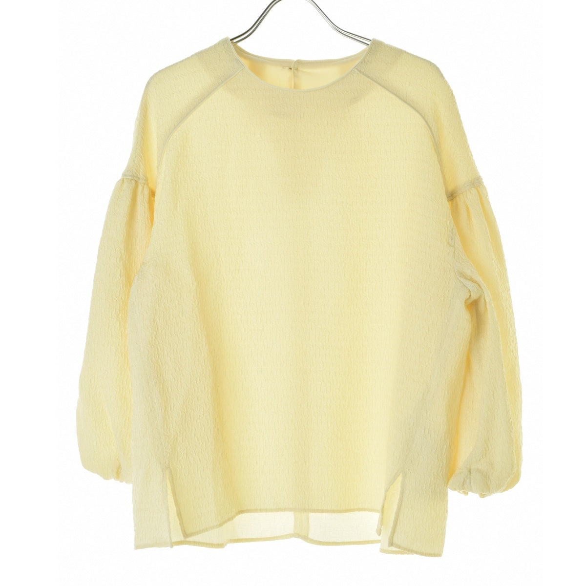 UNITED ARROWS Green Label Relaxing 3611-676-2009 ソデボリューム ジャカード ブラウス