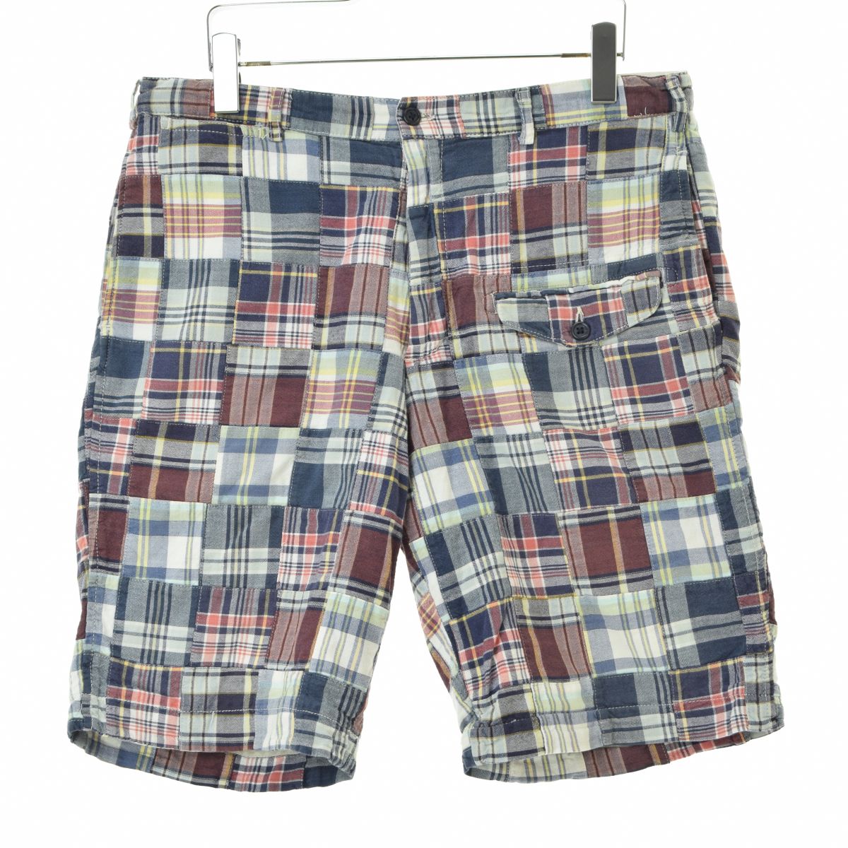 ENGINEERED GARMENTS GHURKA SHORTS マドラスチェック パッチワーク