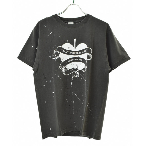 NUMBERNINE 26SS S26NT004P HAND PAINTED VINTAGE DYE GRAPHIC T-SHIRT