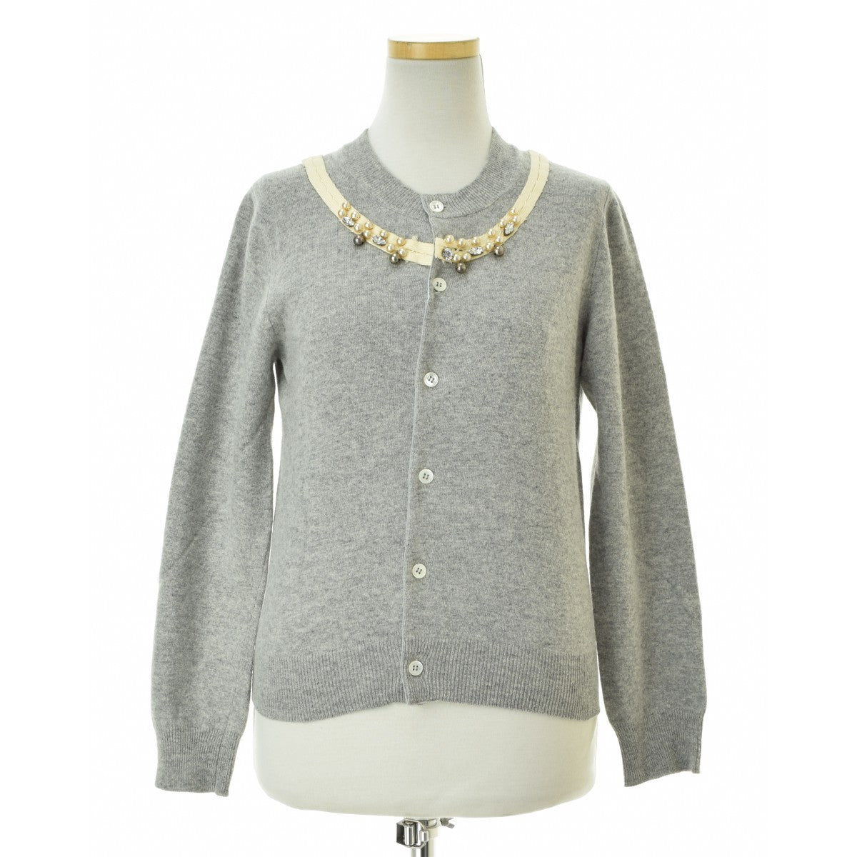 COMME des GARCONS COMME des GARCONS W8N002 イタリア製 Ligia Dias ビジュー ウールニット