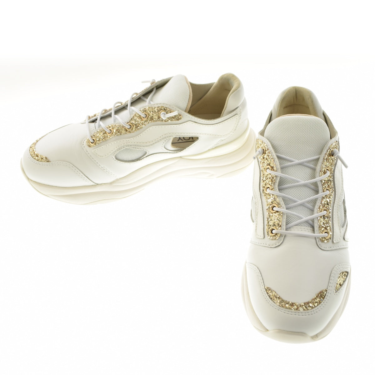 FITJOY FJ097 5 eyelet シープレザー グリッター 厚底