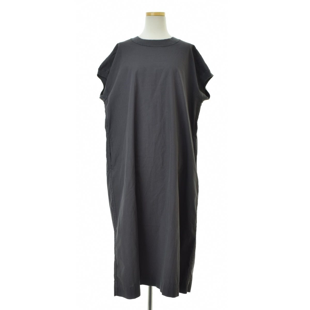 MARGARET HOWELL MHL 26SS 5956157202 GARMENT DYED COTTON POPLIN DRESS ロング