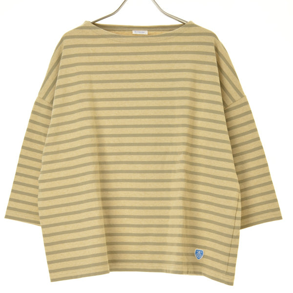 ORCIVAL ボーダー ドロップショルダー バスクシャツ