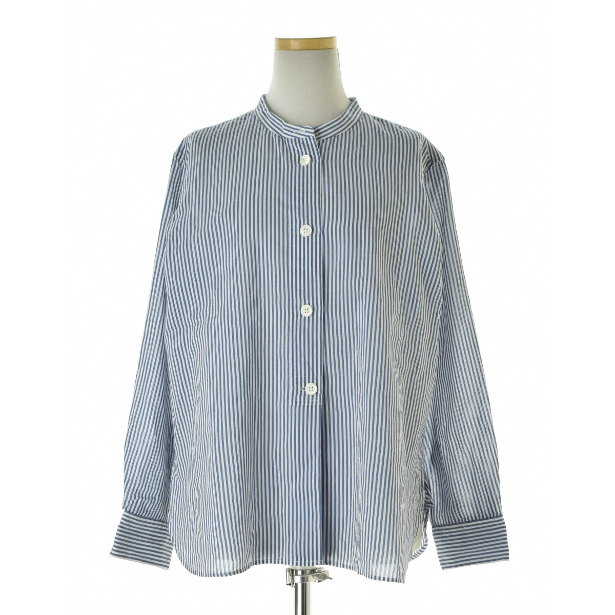 MARGARET HOWELL 26SS 5786153208 COTTON SILK STRIPE SHIRT コットンシルクストライプシャツ