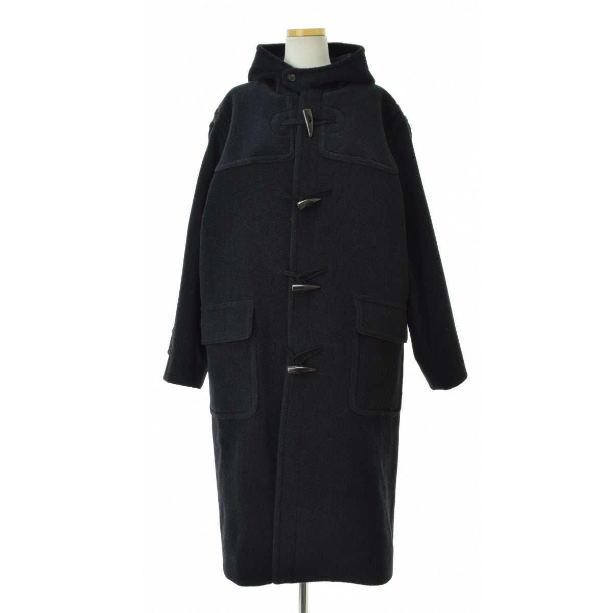 AURALEE 26AW A26AC03WH WOOL HERRINGBONE DUFFLE COAT