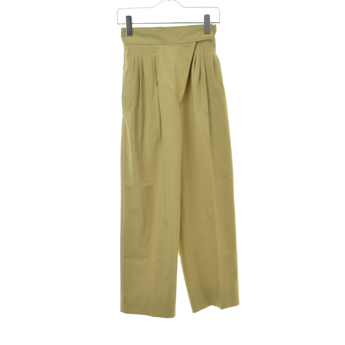 PERD High waist wrap trousers ウール混