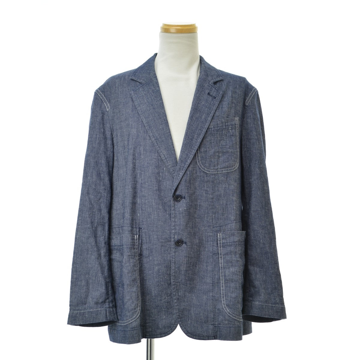 LANVIN COLLECTION 24SS L'Esprit Nouveau 2024 148265 JD205 PARIS JEANS JACKET リネン混