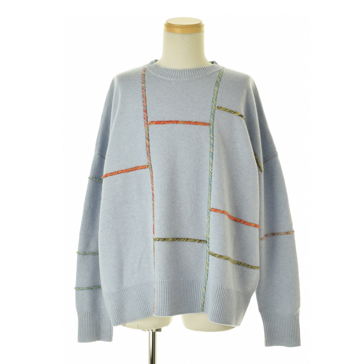 JW ANDERSON KT0022YN0038804 PATCHWORK DARNING JUMPER ウールカシミア
