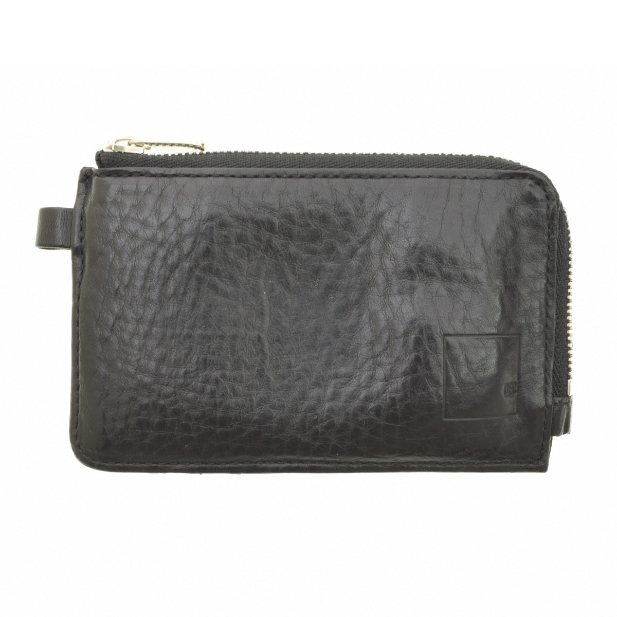 DECi Outside sewing L-shaped zipper compact wallet イタリアンレザー L型