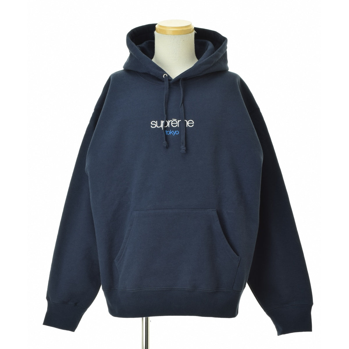 SUPREME 25AW Classic Logo Shop Hooded Sweatshirt Tokyo Navy