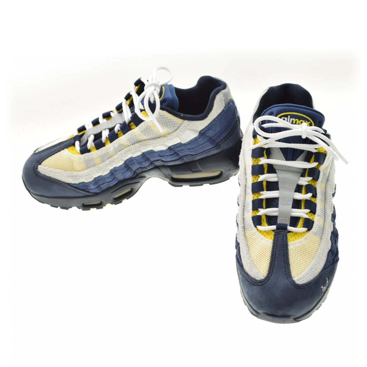 NIKE HQ8492-400 SB AIR MAX 95 Obsidian and Speed Yellow