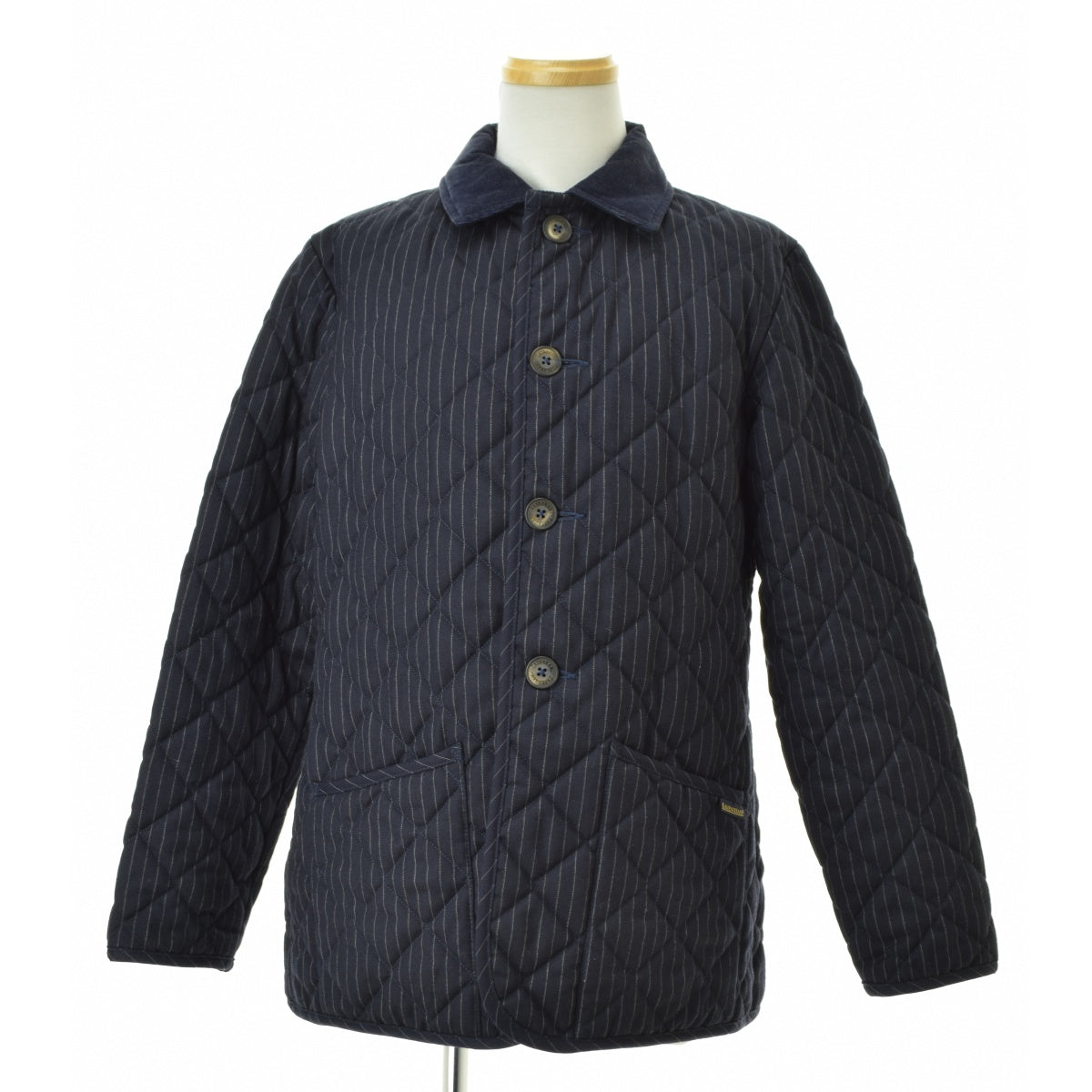 LAVENHAM 別注 ALFRED BROWN ウール ストライプ柄