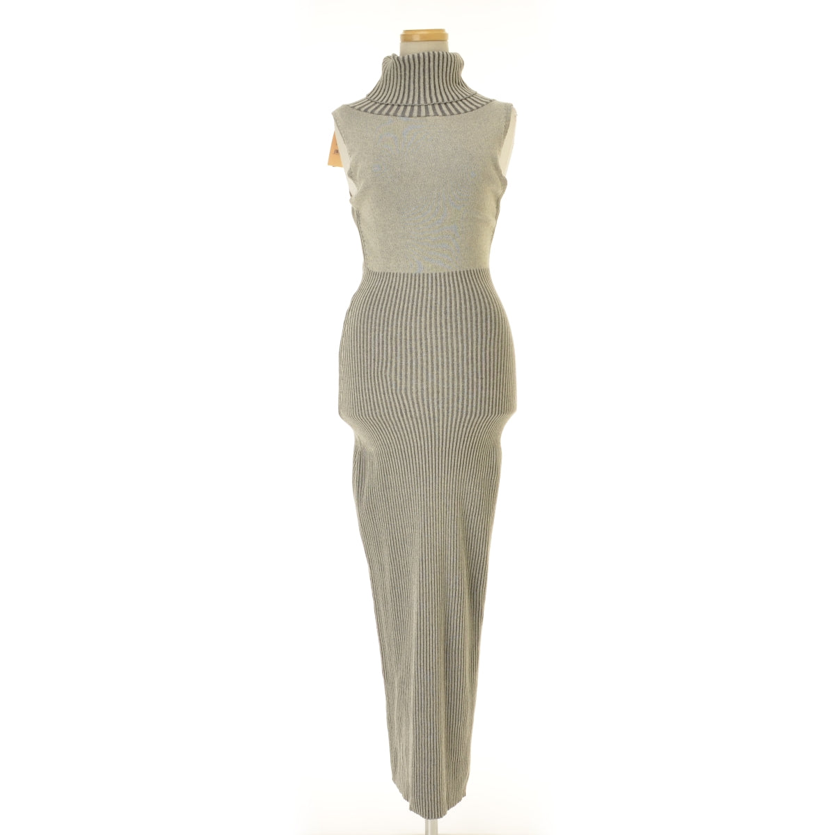 Paloma Wool QJ4206 Bruno Dress タートルネック コットンリブニット マキシ