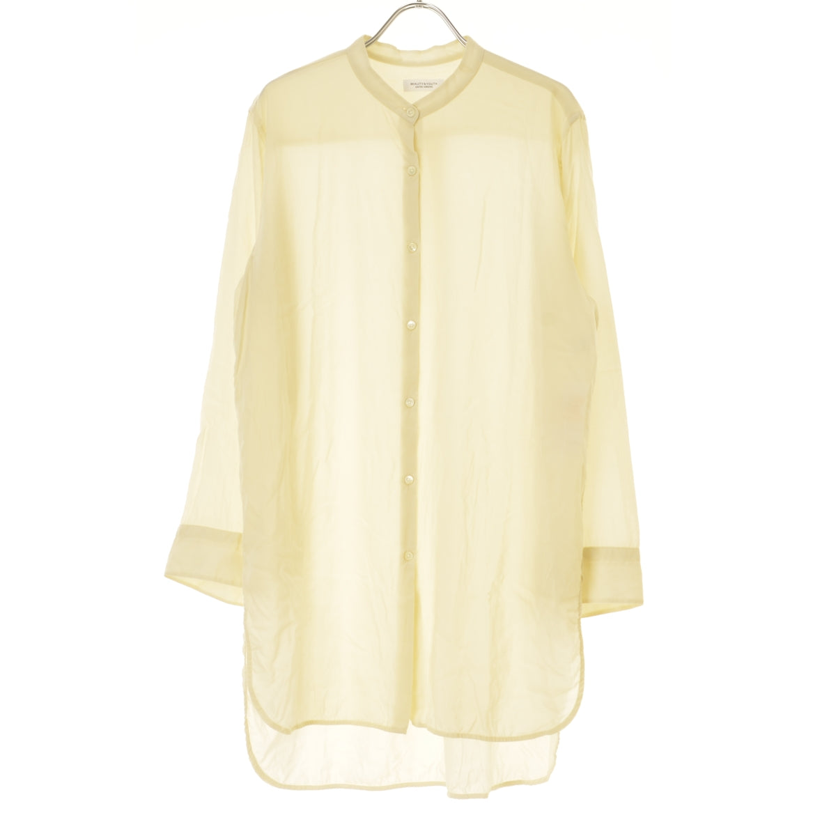 UNITED ARROWS BEAUTY & YOUTH 1611-149-2088 リヨセルバンドカラーシャツ ロング