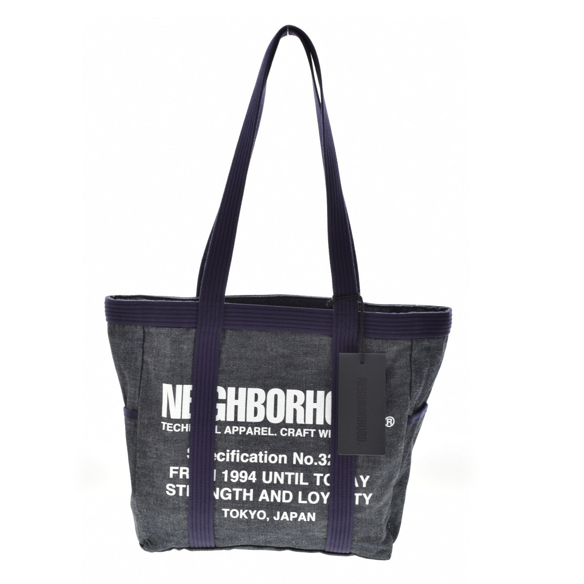 NEIGHBORHOOD 25AW 252TQNH-CG03 DENIM TOTE BAG-M