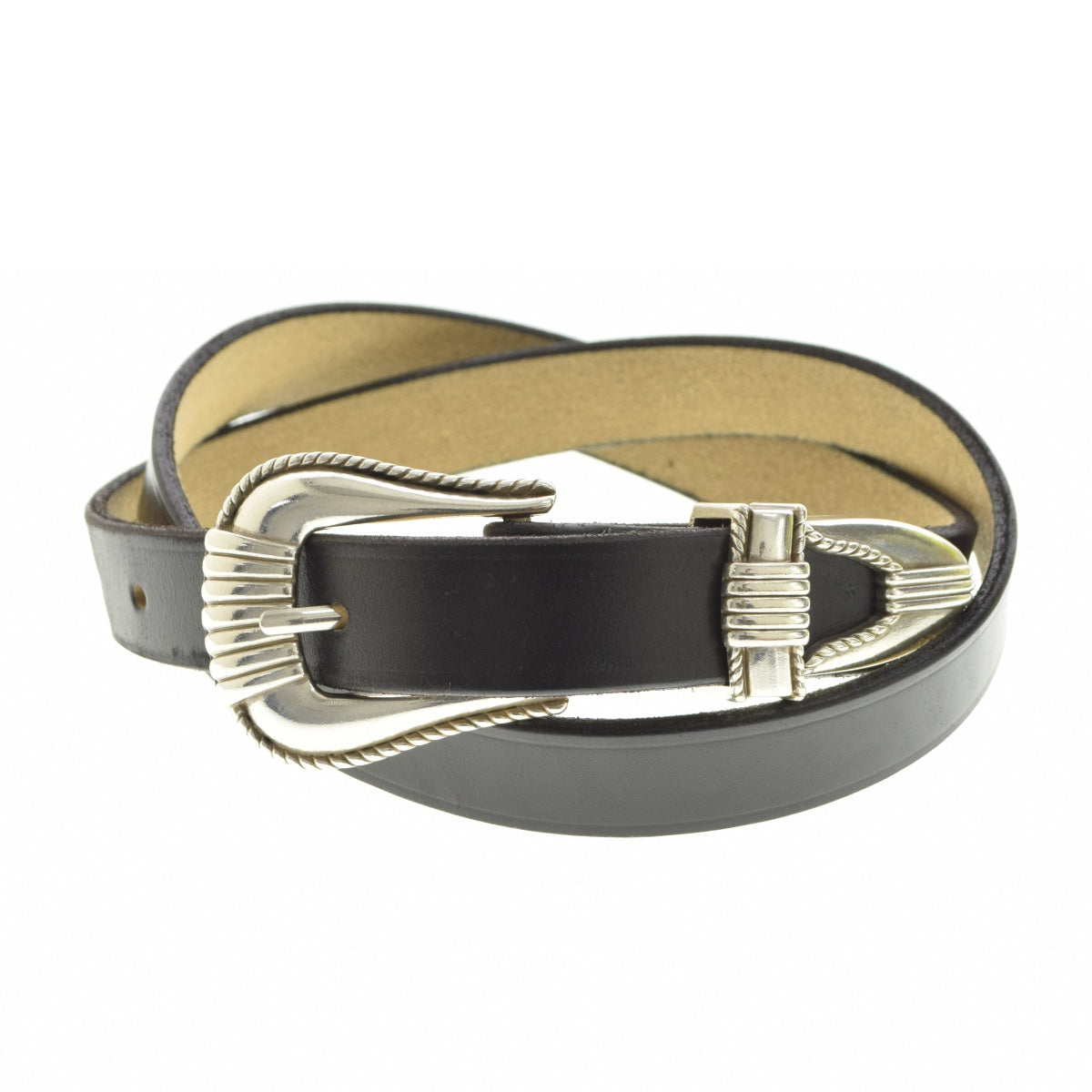 THE FLAT HEAD 3 PIECE CHROMEXCEL WESTEN BELT ウエスタンベルト
