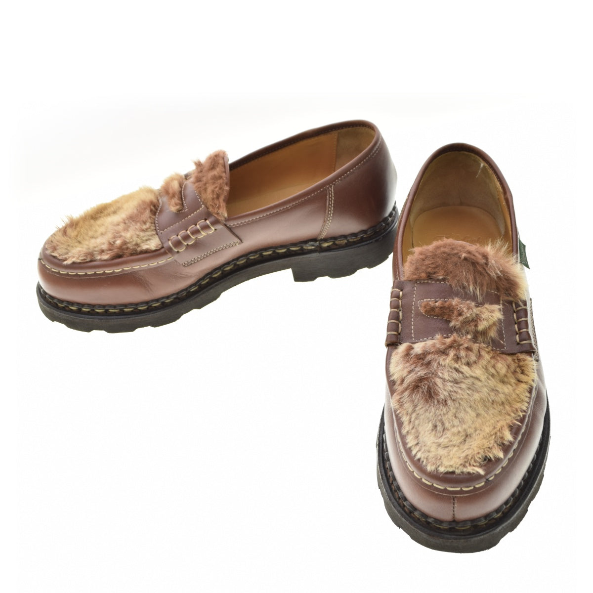 Paraboot 65-01-24-01019 REIMS LAPIN/MARCHE ランス ラビットファー ローファー